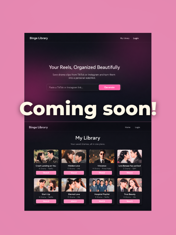 Binge Library App